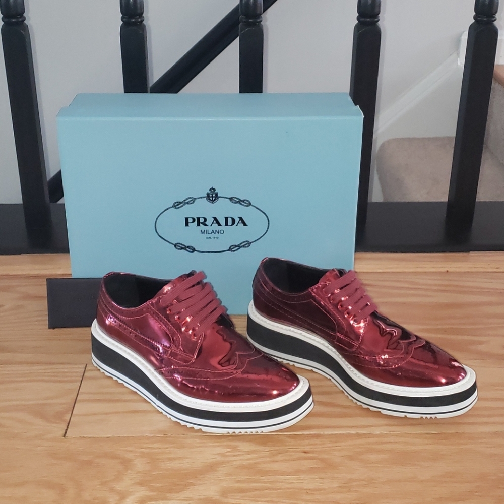 Prada platform shoes